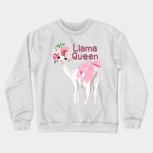 Llama Queen Crewneck Sweatshirt